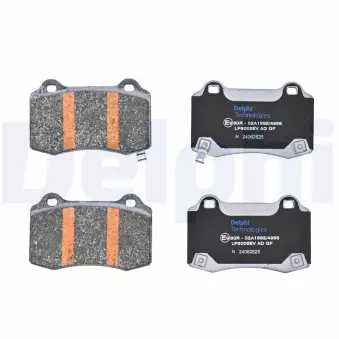 Jeu de 4 plaquettes de frein arrière DELPHI