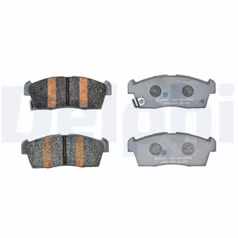 Jeu de 4 plaquettes de frein avant DELPHI LP5010EV