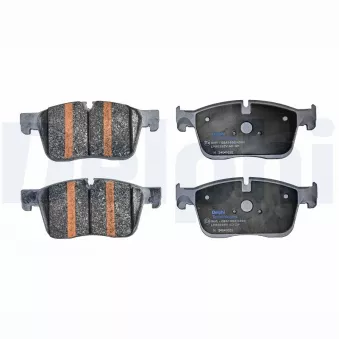 Jeu de 4 plaquettes de frein avant DELPHI