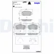 Jeu de 4 plaquettes de frein avant DELPHI LP5023EV - Visuel 2
