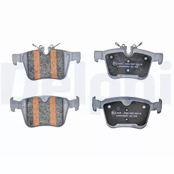 Jeu de 4 plaquettes de frein arrière DELPHI