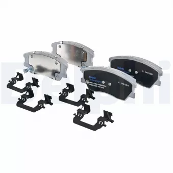 Jeu de 4 plaquettes de frein avant DELPHI LP5031EV