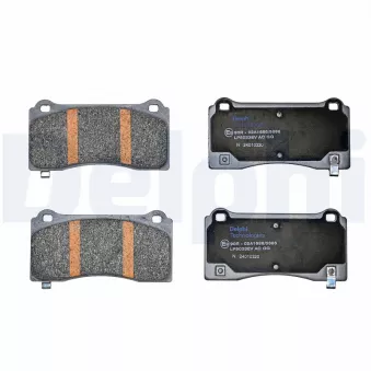 Jeu de 4 plaquettes de frein avant DELPHI LP5033EV