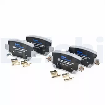 Jeu de 4 plaquettes de frein arrière DELPHI LP5037EV