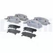 Jeu de 4 plaquettes de frein avant DELPHI LP5045EV - Visuel 1