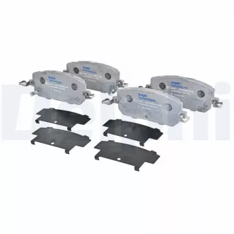 Jeu de 4 plaquettes de frein avant DELPHI LP5045EV