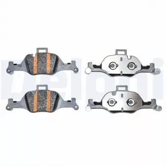 Jeu de 4 plaquettes de frein avant DELPHI