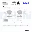 Jeu de 4 plaquettes de frein avant DELPHI LP5050EV - Visuel 3