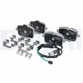 Jeu de 4 plaquettes de frein arrière DELPHI LP5051EV