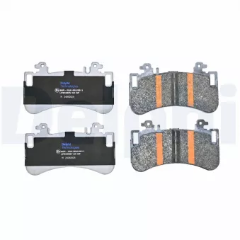 Jeu de 4 plaquettes de frein avant DELPHI LP5055EV