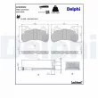 Jeu de 4 plaquettes de frein avant DELPHI LP5055EV - Visuel 2