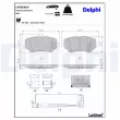 Jeu de 4 plaquettes de frein arrière DELPHI LP5056EV - Visuel 3