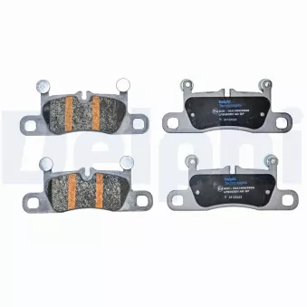 Jeu de 4 plaquettes de frein arrière DELPHI LP5063EV