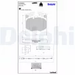 Jeu de 4 plaquettes de frein avant DELPHI LP5066EV - Visuel 3