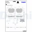 Jeu de 4 plaquettes de frein arrière DELPHI LP5067EV - Visuel 3