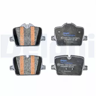 Jeu de 4 plaquettes de frein arrière DELPHI LP5068EV