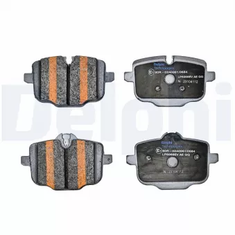 Jeu de 4 plaquettes de frein arrière DELPHI LP5069EV