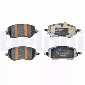 Jeu de 4 plaquettes de frein avant DELPHI