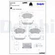Jeu de 4 plaquettes de frein avant DELPHI LP5070EV - Visuel 2