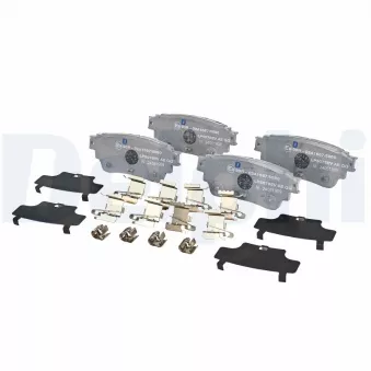 Jeu de 4 plaquettes de frein arrière DELPHI