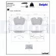 Jeu de 4 plaquettes de frein arrière DELPHI LP5078EV - Visuel 2