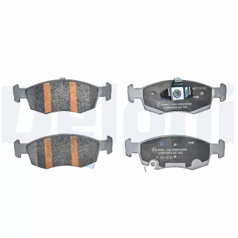 Jeu de 4 plaquettes de frein avant DELPHI LP5079EV