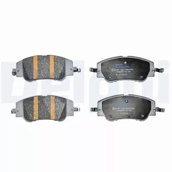 Jeu de 4 plaquettes de frein avant DELPHI LP5080EV