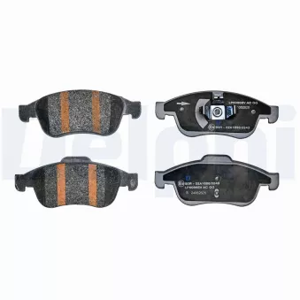 Jeu de 4 plaquettes de frein avant DELPHI LP5086EV