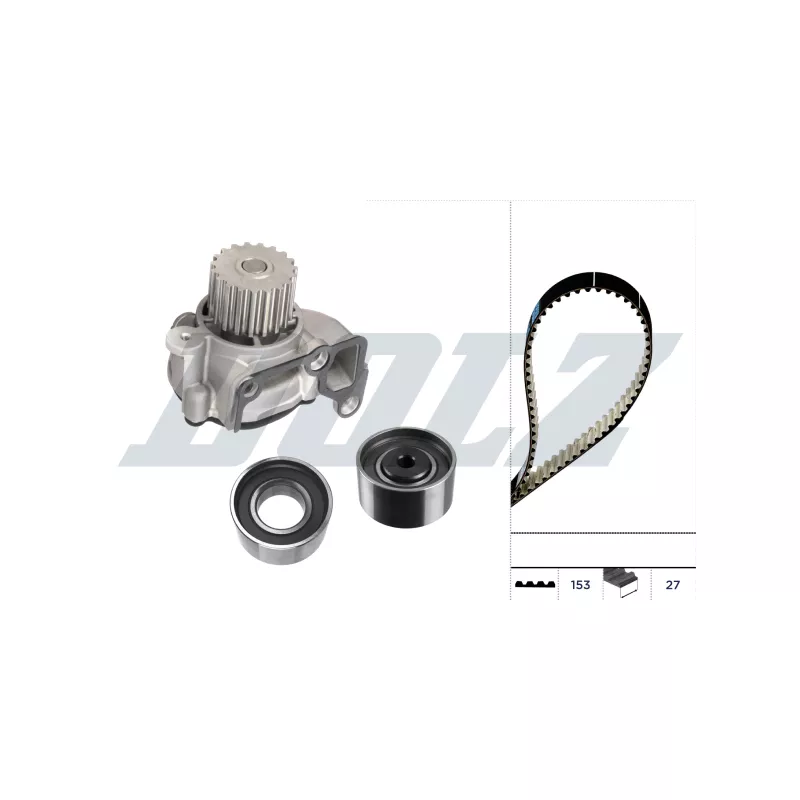 Pompe à eau + kit de courroie de distribution DOLZ KD189