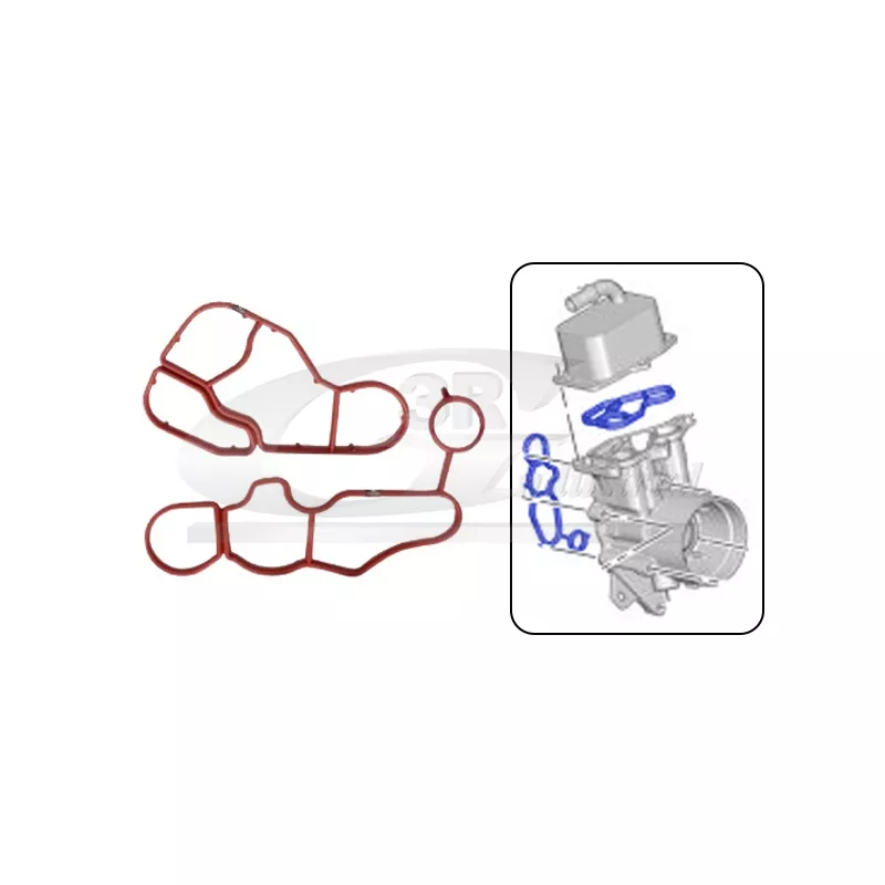 Kit de joints, radiateur d'huile 3RG 76202