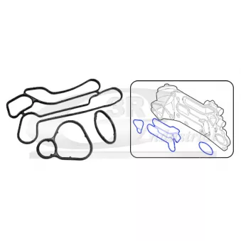 Kit de joints, radiateur d'huile 3RG