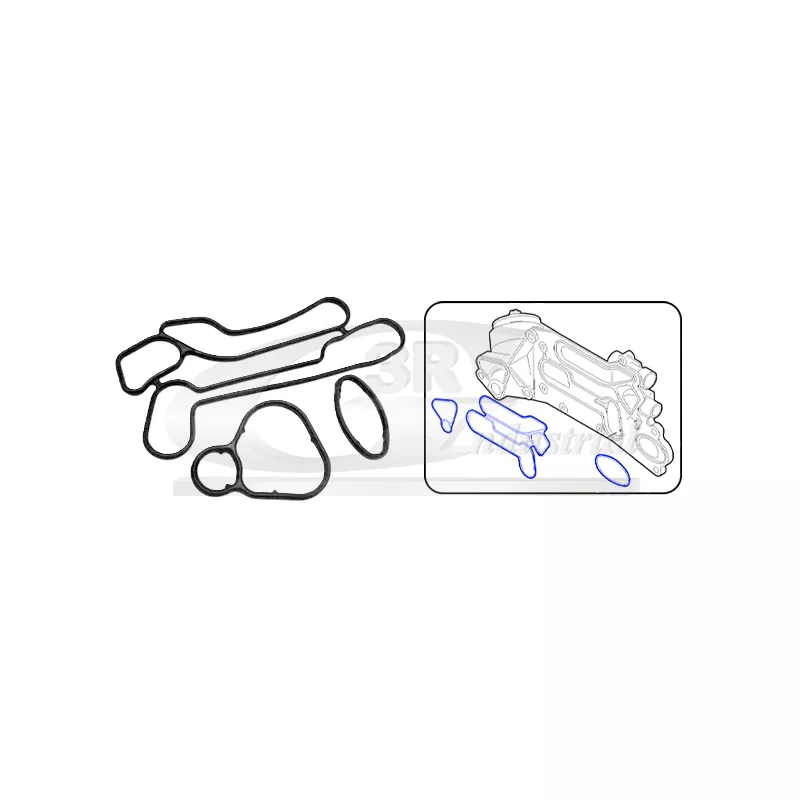 Kit de joints, radiateur d'huile 3RG 76401