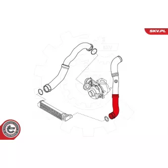 Gaine de suralimentation arrière gauche ESEN SKV