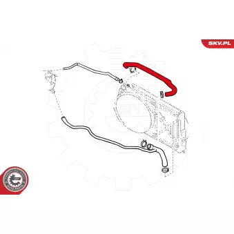 Durite de radiateur ESEN SKV 24SKV318