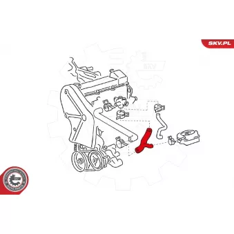 Durite de radiateur ESEN SKV 24SKV326