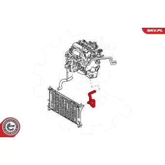 Durite de radiateur ESEN SKV 24SKV342