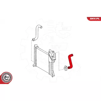 Durite de radiateur ESEN SKV 24SKV343