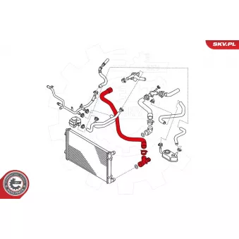 Durite de radiateur ESEN SKV 24SKV344