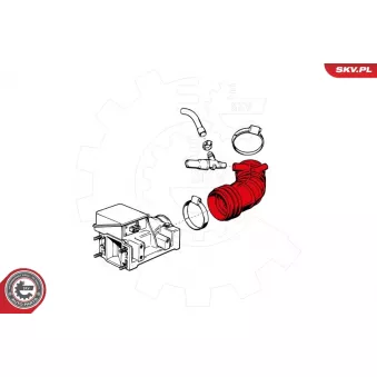 Tuyau d'aspiration, alimentation d'air ESEN SKV 24SKV478