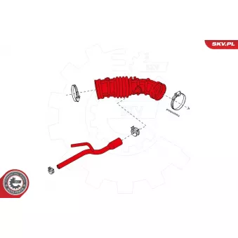 Tuyau d'aspiration, alimentation d'air ESEN SKV 24SKV499