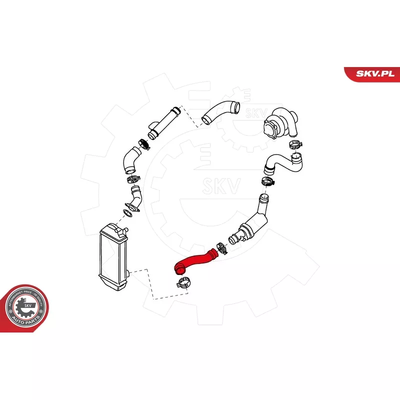 Gaine de suralimentation avant droit ESEN SKV 24SKV651 - Visuel 3