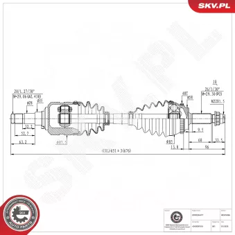 Arbre de transmission ESEN SKV 40SKV066