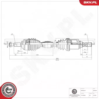 Arbre de transmission ESEN SKV 40SKV097