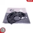 Déflecteur, disque de frein avant gauche ESEN SKV 57SKV196 - Visuel 1