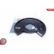 Déflecteur, disque de frein arrière gauche ESEN SKV 57SKV637 - Visuel 1