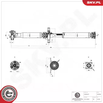 Arbre de transmission ESEN SKV 76SKV060