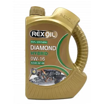 Huile moteur 0W16 Hybride - 5L REXOIL R0W16L5