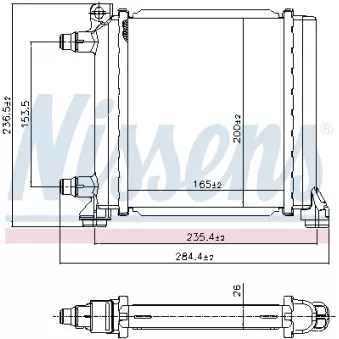 Radiateur, refroidissement du moteur NISSENS