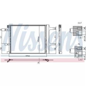 Condenseur, climatisation NISSENS