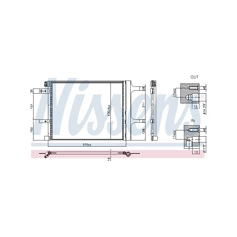 Condenseur, climatisation NISSENS 941399